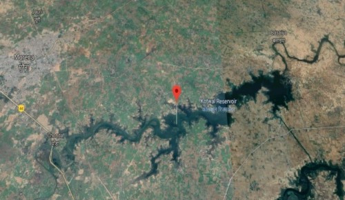 Satellite View of Kotwal Reservoir