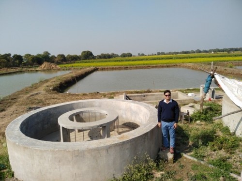 Chinese Circular hatchery managed by the Cooperative Society members